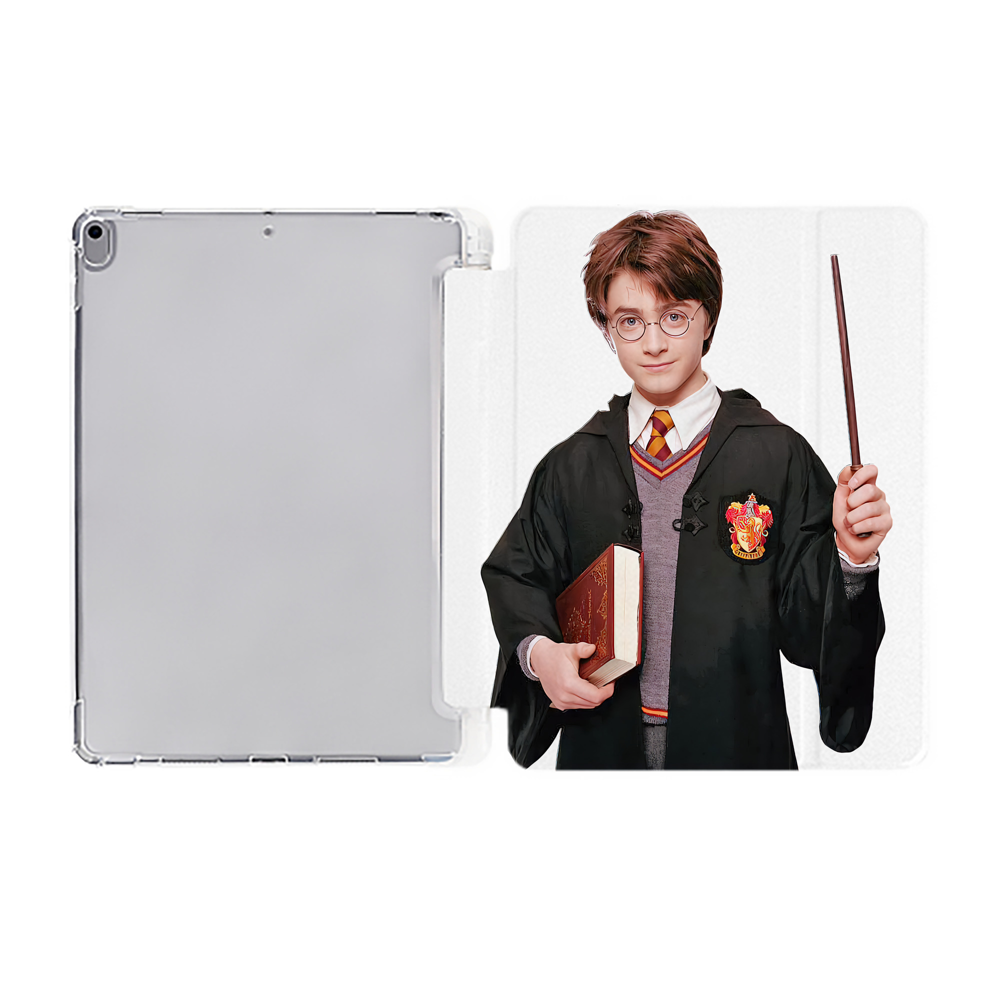 （画像用） Harry Potter ハリー・ポッターシリーズ IPad ケース ペン収納付き 三つ折りスタンド PUレザー×シリコン 対応機種9.5/10.5/10.9インチ